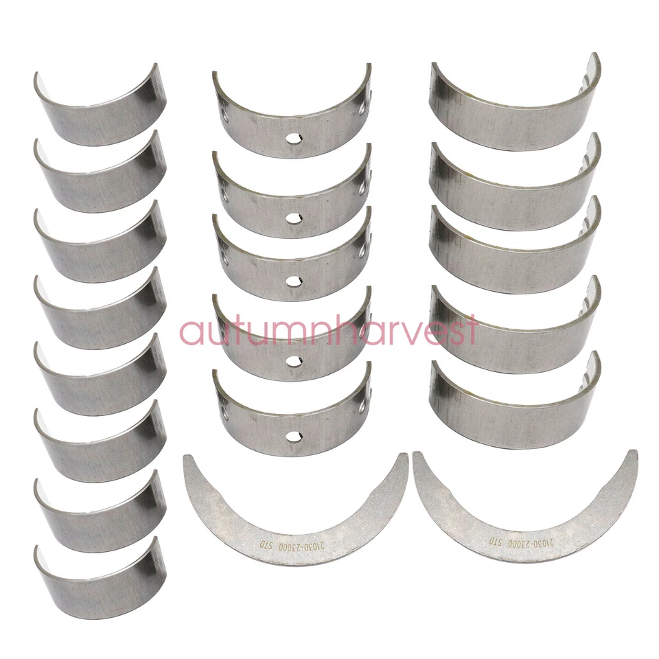 Conjunto de rolamentos e rolamentos principais Con Rod compatível com Hyundai Tucson Sonata Kia Soul 2.0L - Imagem 2 de 4