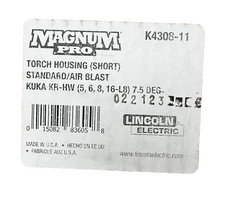 Lincoln Electric K4308-11 Torch Housing Std/Airblst (Short) 7.5 Deg