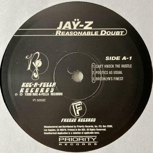 JAY-Z / Reasonable Doubt 1996 US Original 2LP Mary J. Blige, DJ Premier P1 50592 - 第 6/9 張圖片
