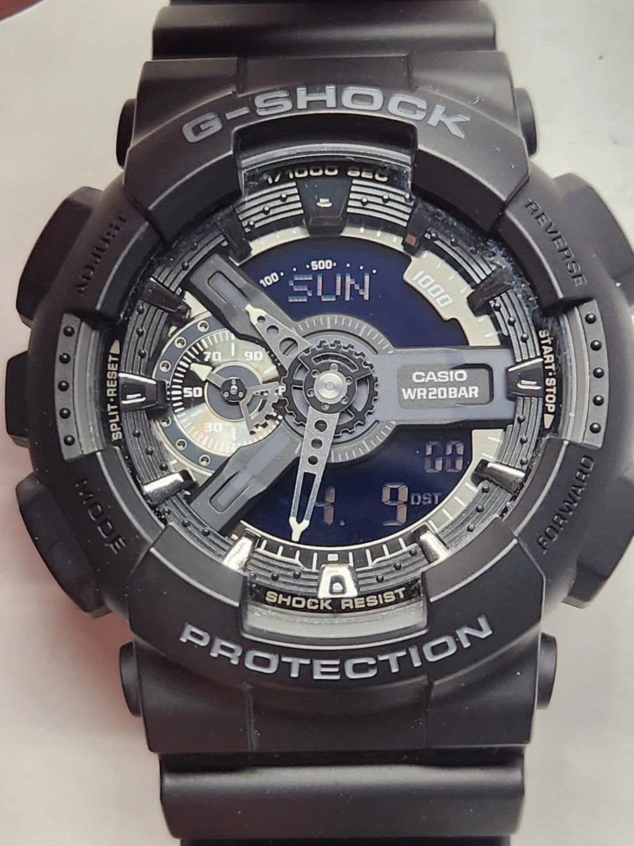 G shock deals black resin