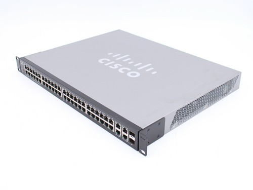 52-portowy Gigabit Max PoE zarządzany przełącznik Ethernet Cisco SG300-52MP - Zdjęcie 3 z 5