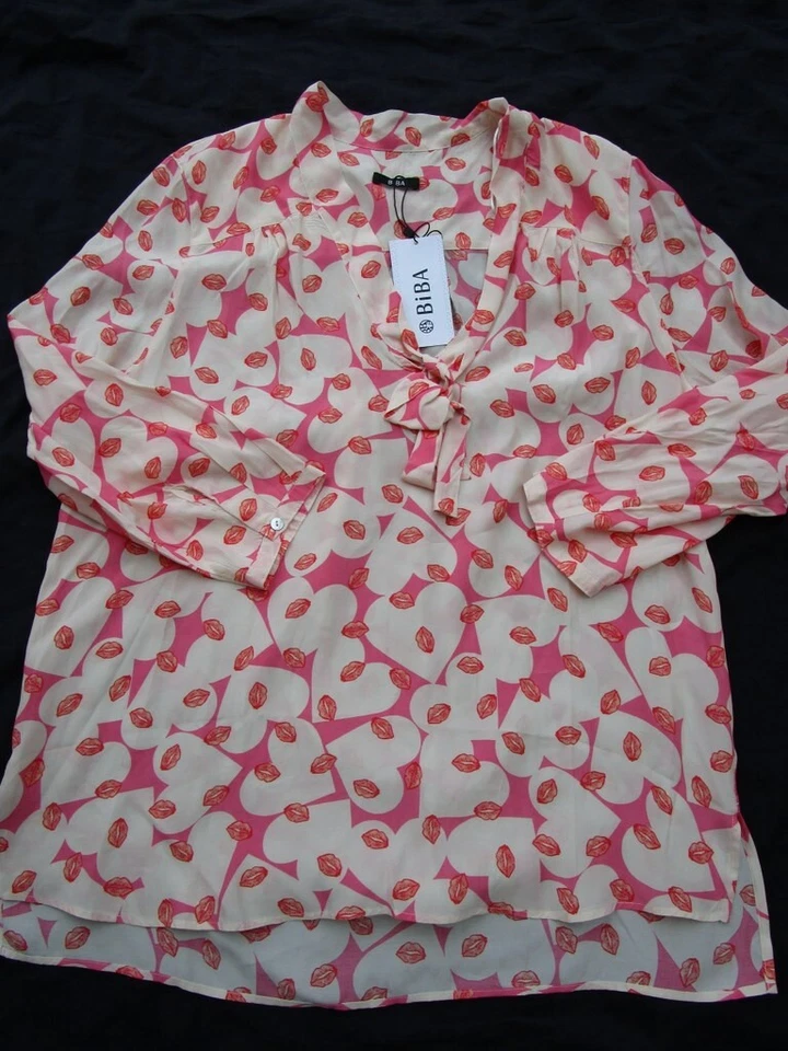 BiBA Bluse strawberry Gr.42=UK16-----NEU - Bild 1 von 4