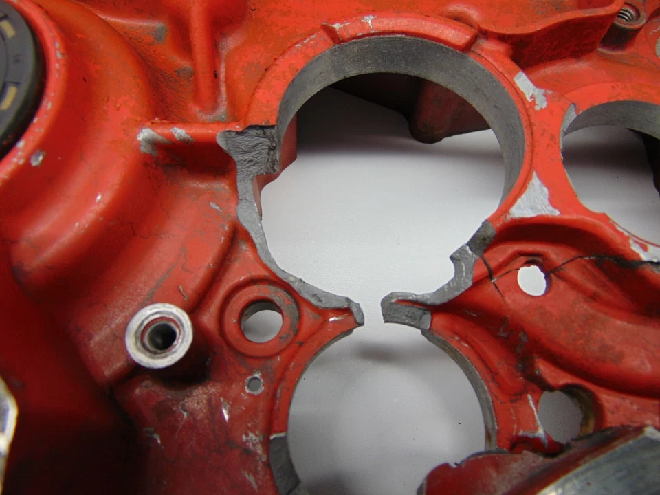 81 Honda CR450R CR 450R 1981 cárter izquierdo para reparación 112A0-KA5-000 Foto 2 de 4