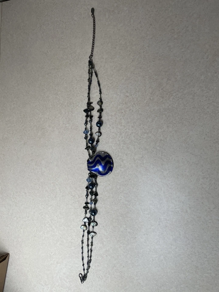 Collar colgante firmado por CJ - pieza llamativa moda Foto 4 de 4