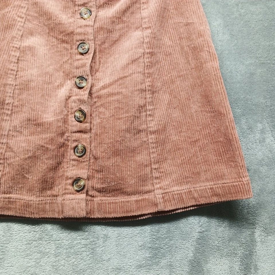 FOREVER 21 женщин трапециевидная юбка размер M (талия 26-28») вельвет повседневный пыльный розовый - Изображение 4 из 4