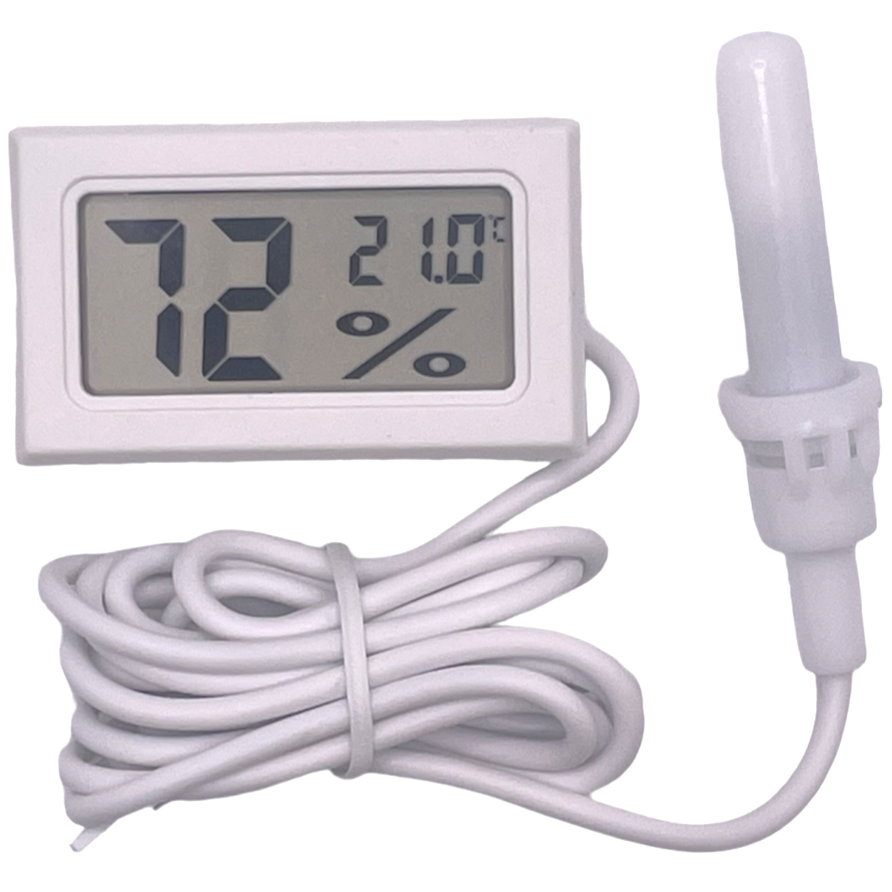 Digital Temperature Humidity Meter Mini Office Glass House Vivarium