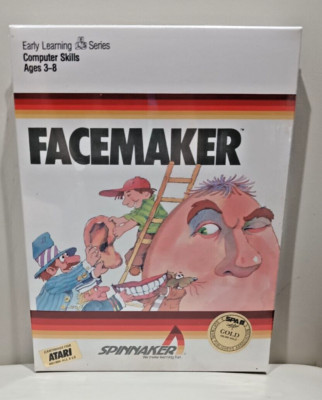 Facemaker by Spinnaker;  Atari 400/800/XL/XE W/ Cartridge New in Box