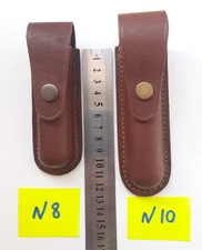 LEATHER CASE for OPINEL KNIFE #8 and #10. Handmade.