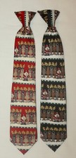 AMERICAN GREETINGS Holiday Neck Tie LOT x2 Zipper Boys Youth NWOT