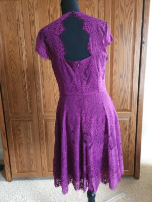 lace plum dresses Pretty Plum Ruffle Midi Dress - All Dresses