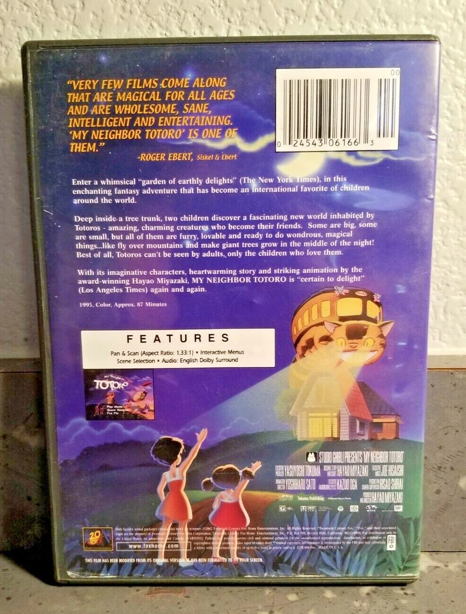 My Neighbor Totoro Family Feature DVD Animated Region 1 1995 LN