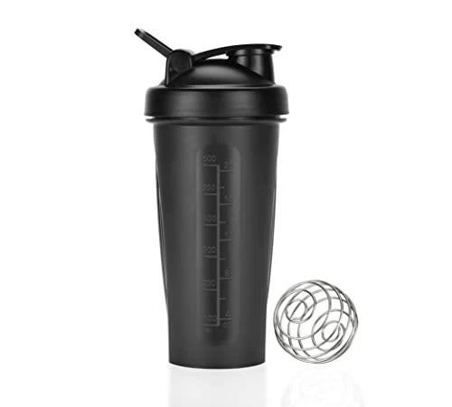 Shaker Bottles for Protein Mixes, 28 oz, Shaker Bottle with Wire Whisk  Ball, Protein Shaker Bottle