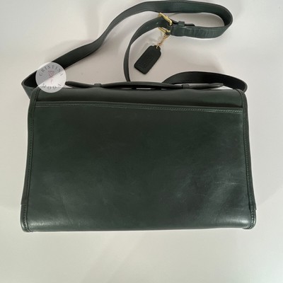 コーチ　サメ　ヴィンテージ Vintage Coach Avenue Bag 9886 Forest Green USA 1990's | eBay