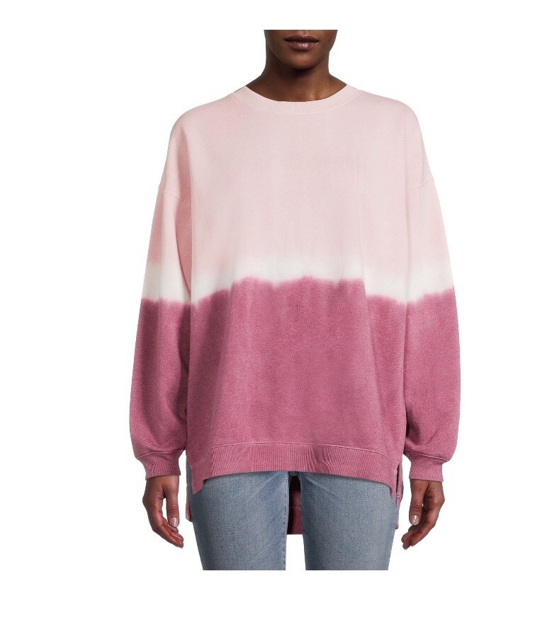 Crewneck Tunic Sweatshirt pink 