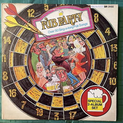 Pub Party Over 50 Sing - A - Long Pub Songs LP . Special 2 - Album Set Retro 