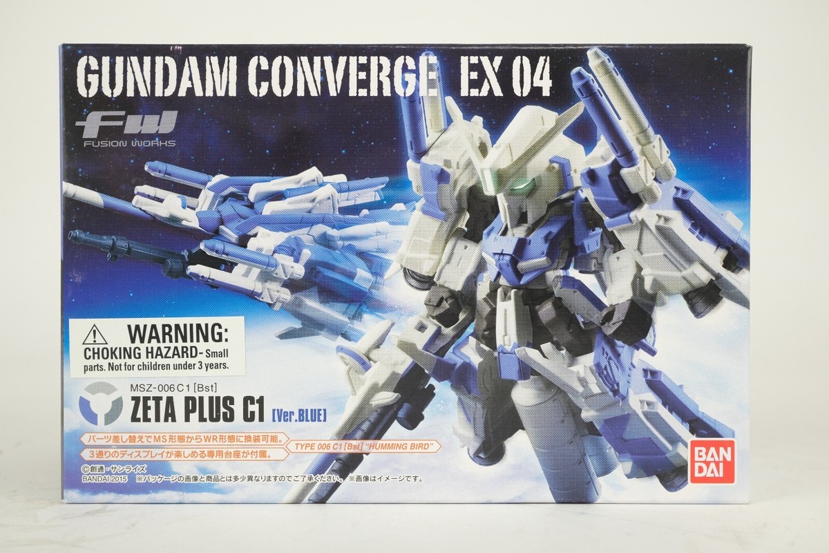 Bandai FW Gundam Converge EX 04 C1 Bst Zeta Plus Ver. Blue USA