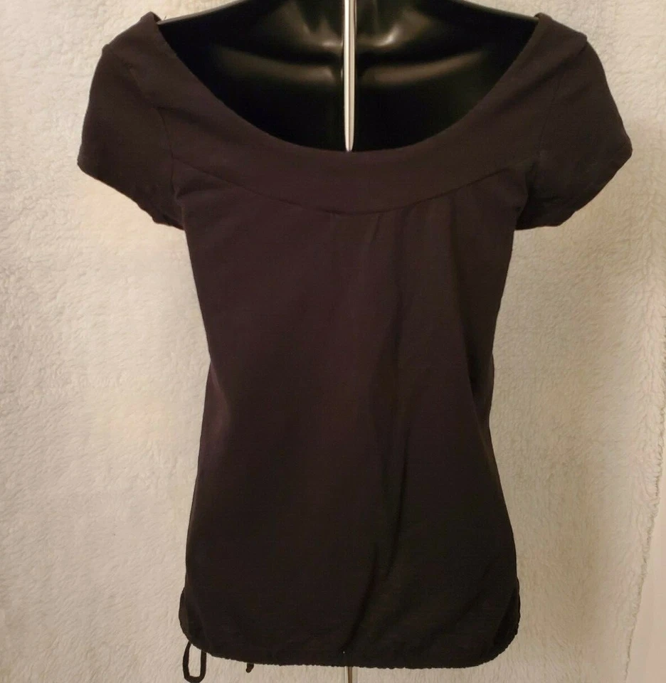 No Boundaries Juniors Womens Shirt Top Blouse  Size S Small 3/5 Black - Image 4 of 4