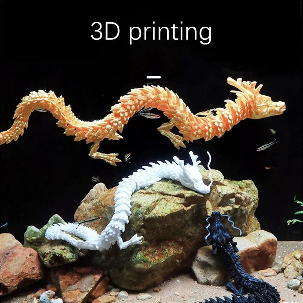 Joints 3D Printed Articulated Dragon Dragon Toy Figurine 3D