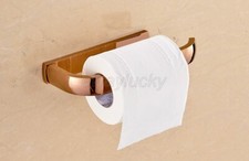 Bathroom Accessory Rose Gold Brass Wall Mount Toilet Roll Holders wba872