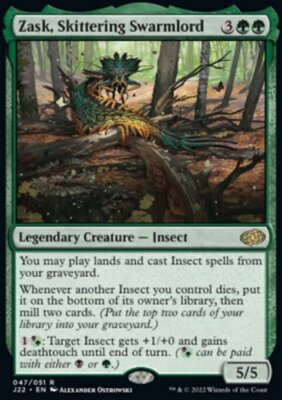MTG Magic the Gathering Zask, Skittering Swarmlord (47/835