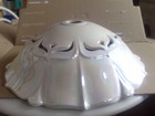 PAN Porzellan-Lampenschirm für Deckenlampe Perlmutt, innen weiß rund 42,5cm.