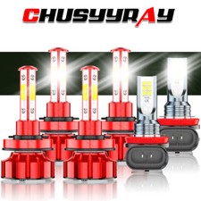 Led Headlight Bulb Combo 6x H11h11h11 For Honda Accord 2013-2015 Super Bright