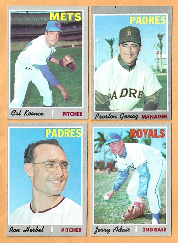 1970 Topps baseball - less than EX - 326-up - You Pick 'Em