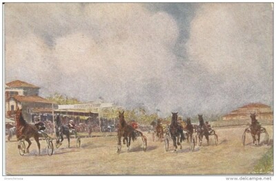 Modena 18.5.1917. At the back Society for Exhibition Fair and Horse Racing.