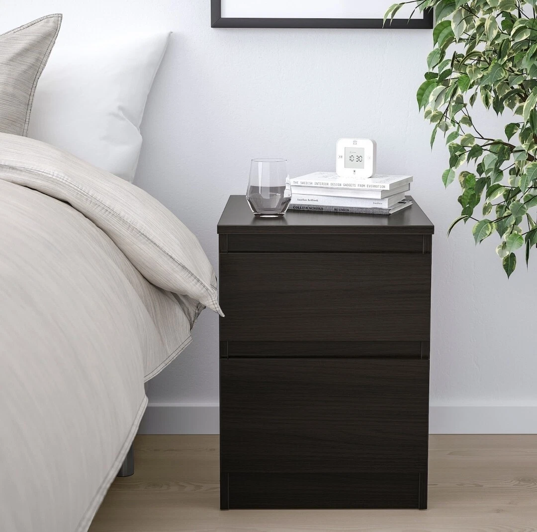 Ikea KULLEN Chest of 2 Drawers Bedside Furniture Table Home Office