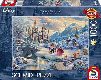 SCHMIDT PUZZLE*1000 TEILE*THOMAS KINKADE*DIE SCHÖNE UND DAS BIEST*NEU+OVP
