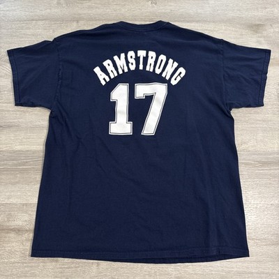 Derek Armstrong Shirt Hartford Wolf Pack AHL Hockey Men s Blue XL 17 Cotton