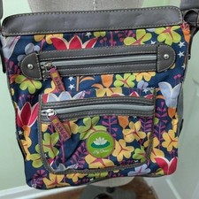 Lily Bloom Multi-Colored floral crossbody bag with adjustable strap