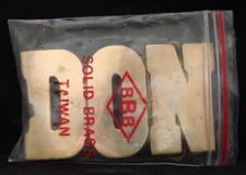 SA10129  NOS  VINTAGE 1970s/80s CUT-OUT NAME  DON  SOLID BRASS BUCKLE