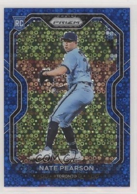 2021 Panini Prizm Tier II Blue Donut Circle /199 Nate Pearson #181 Rookie RC 2qw