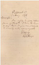 Handwritten Letter Signed by Rutherford B. Hayes in 1876 with COA