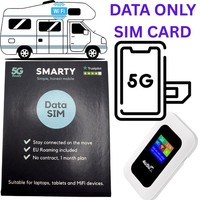New SMARTY DATA SIM CARD FOR WiFi Router & Dongle campervan MiFi Hotspot 4G 5G