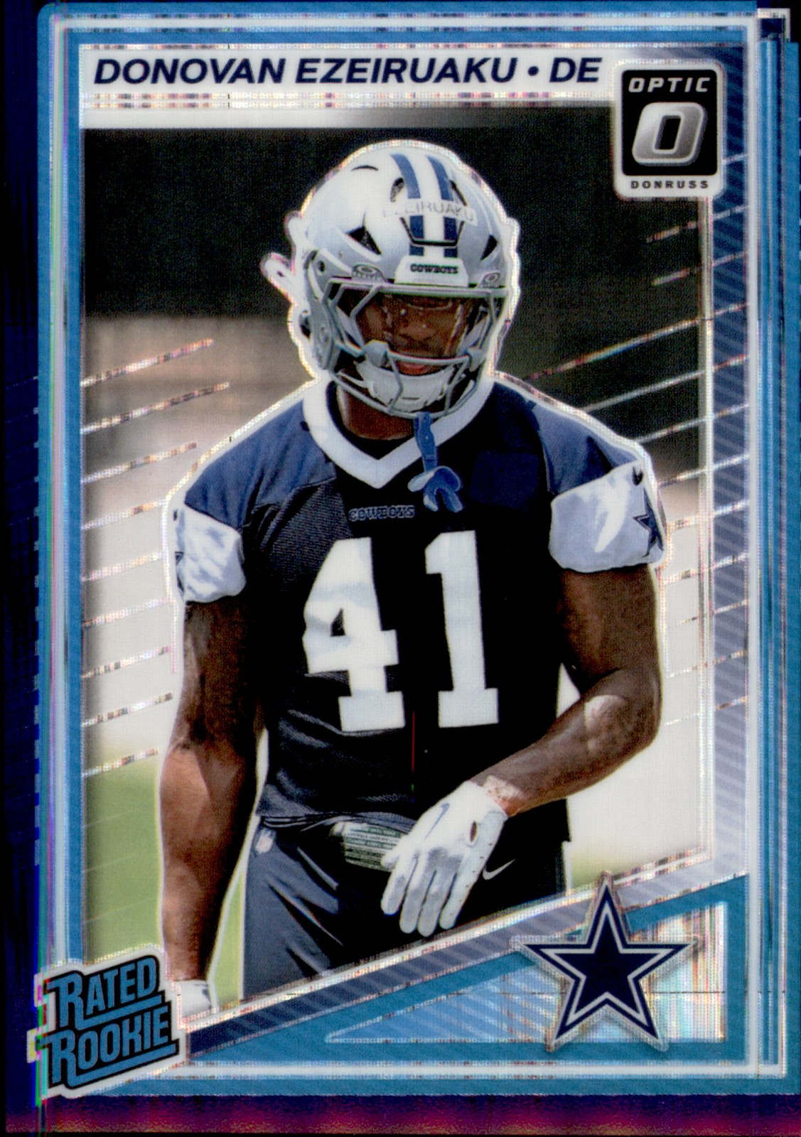 2025 Donruss Optic #230 Donovan Ezeiruaku Purple Shock