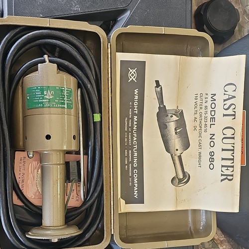 Wright Model 980 Oscillating Cast Cutter Saw with Blades Orthopedics