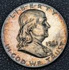 1961 PROOF Franklin Silver Half Dollar 50C DCAM Old Glory C&C Weekly 1c Auction!
