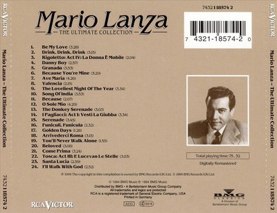 MARIO LANZA (ACTOR/SINGER) - MARIO LANZA: THE ULTIMATE COLLECTION NEW CD