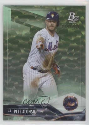 2021 Bowman Platinum Foilboard 34/299 Pete Alonso #48 6o3