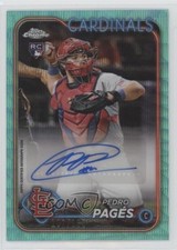 2024 Topps Chrome Update Aqua Wave Refractor 107/199 Pedro Pages Pagés Auto 14md