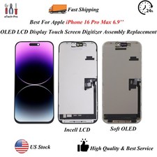 For Apple iPhone 16 Pro Max 6.9in OLED LCD Display Touch Screen Replacement Lot