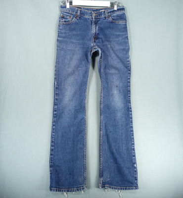 Vintage Levis 517 Jeans Herren Large blau Baumwolle Bootcut Slim Denim Fledermaushose Y2K