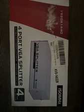 4 Port VGA Splitter Switcher VGA Switch Video Box 4 In 1 Out VGA Switcher Silver