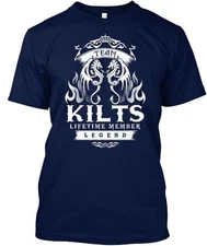 Team Kilts Lifetime Member Legend T-Shirt Made in the USA Size S to 5XL