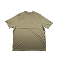 Perry Ellis Men's 2XL Sage/Olive Green Fine Ribbed Knit SS T Shirt SEE DESCRIPTO