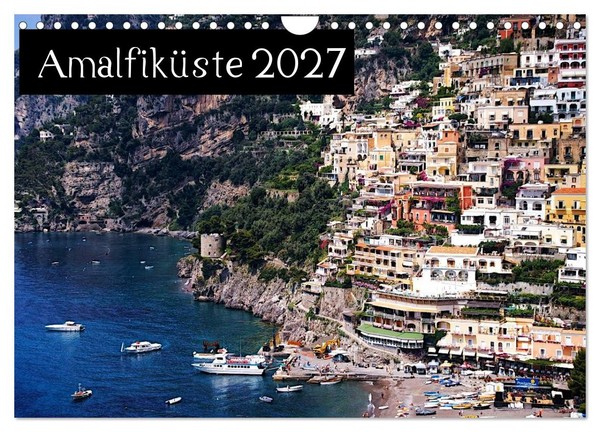 "Calendar 2027 · US Version · Amalfi Coast 2027 (Wall Calendar 2027 12\" × 8\" Land"-image