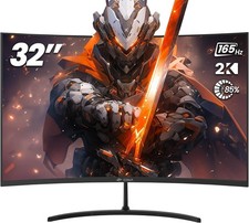 CRUA Curved Gaming Monitor 32 Zoll (80 cm), 165 Hz, WQHD (2560x1440 px), 1 ms