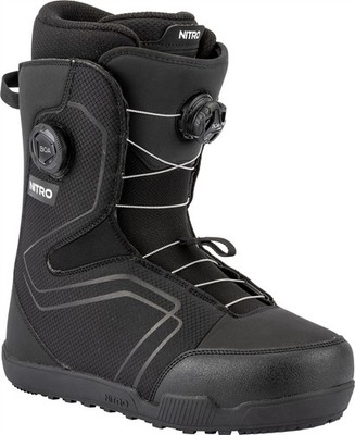 Nitro Sentinel Boa Snowboard Boots US Men's Size 12 Black New 2026